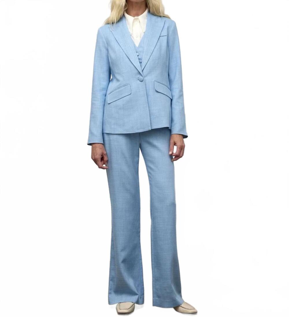 NEW IRIS SETLAKWE women's peak lapel jacket in midnight blue